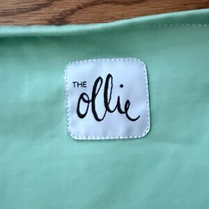 Green Baby Blanket with Velcro Patches